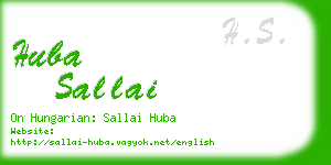 huba sallai business card
